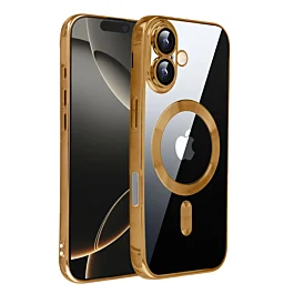 Shiny Case With MagSafe For iPhone 17 - Gold