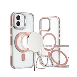 Gloss Case With MagSafe  and camera Kickstand For iPhone 17 - Pink