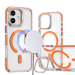 Gloss Case With MagSafe  and camera Kickstand For iPhone 17 - Orange
