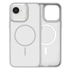 Dual Layer Case With Wireless Charging For iPhone 16e / 17e - Gray