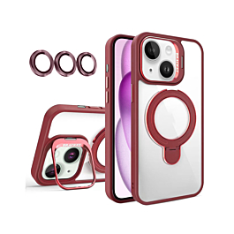 Dual Kickstand Case With Wireless Charging For iPhone 16e / 17e - Red