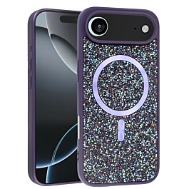 Full Glitter Case With MagSafe For iPhone Air - Purple