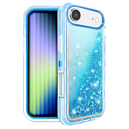 Heavy Duty Liquid Glitter Case For iPhone Air - Blue
