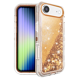 Heavy Duty Liquid Glitter Case For iPhone Air - Gold