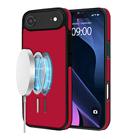 Full Leather Case With MagSafe For iPhone Air - Red