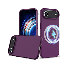 Silicone Case With MagSafe For iPhone Air - Purple