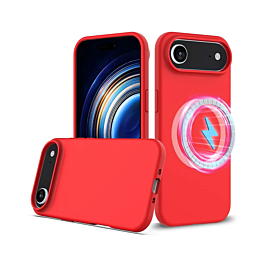 Silicone Case With MagSafe For iPhone Air - Red