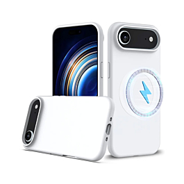 Silicone Case With MagSafe For iPhone Air - White
