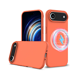 Silicone Case With MagSafe For iPhone Air - Orange