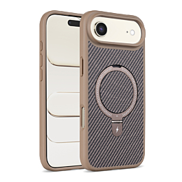 Carbon Fiber Case with MagSafe kickstand For iPhone Air - Gold
