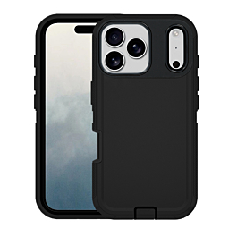 Defender Case For iPhone 17 Pro- Black