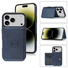 Wallet Case For iPhone 17 Pro Max- Blue
