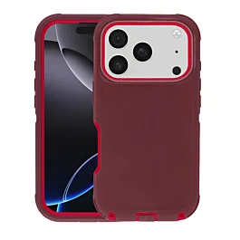 Defender Case For iphone 17 Pro Max- Maroon