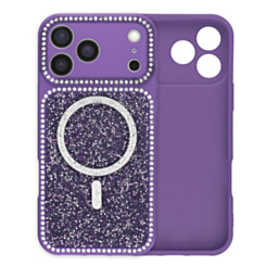 Glitter Shimmer Case For iphone 17 Pro Max- Purple