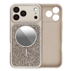 Glitter Shimmer Case For iphone 17 Pro Max- Gold