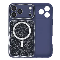 Glitter Shimmer Case For iphone 17 Pro Max- Blue