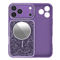 Glitter Shimmer Case For iphone 17 Pro Max- Purple 2