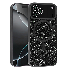 Full Glitter Case For iphone 17 Pro Max- Black