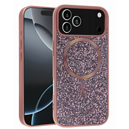 Full Glitter Case For iphone 17 Pro Max- Pink