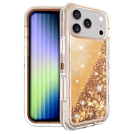 Liquid Glitter Case for iphone 17 Pro- Gold