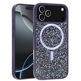 Full Glitter Case for iphone 17 Pro- Purple