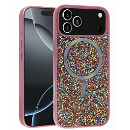 Full Glitter Case for iphone 17 Pro- Pink