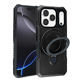 Rugged Case with MagSafe Kickstand for iphone 17 Pro Max- Black