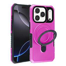 Rugged Case with MagSafe Kickstand for iphone 17 Pro Max- Pink