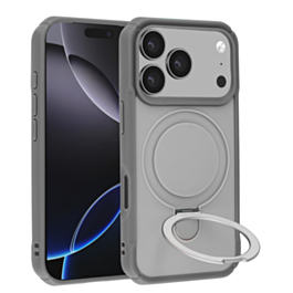 Shock Proof Case With Magsafe Kickstand for iphone 17 Pro Max- Gray