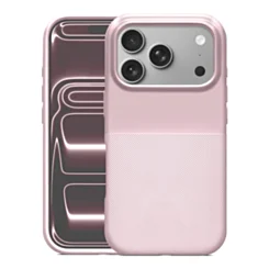 Dotted Texture magnetic Case for iphone 17 Pro Max- Pink