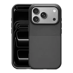 Dotted Texture magnetic Case for iphone 17 Pro Max- Black