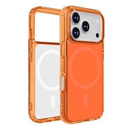 Matte Mirror case with MagSafe for iphone 17 Pro Max- Orange