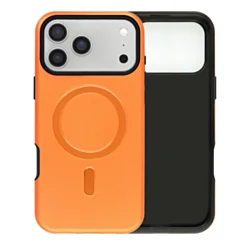 Matte Soft Touch case with MagSafe for iphone 17 Pro - Orange