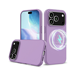 Silicone Case With Magsafe for iphone 17 Pro - Lavender