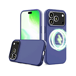 Silicone Case With Magsafe for iphone 17 Pro - Blue