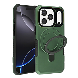 Rugged Shockproof Case With MagSafe Kickstand for iphone 17 Pro - Green