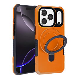 Rugged Shockproof Case With MagSafe Kickstand for iphone 17 Pro - Orange