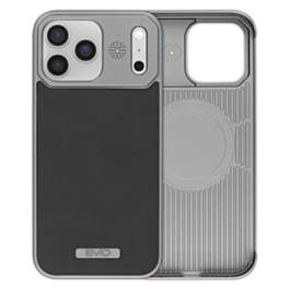 Metallic Leather Case With Magsafe for iphone 17 Pro - Black