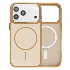 Dual Layer Case With Magsafe for iphone 17 Pro - Brown
