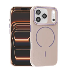 Soft Leather Case With Magsafe for iphone 17 Pro - Vivid Rock