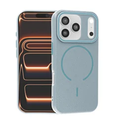 Soft Leather Case With Magsafe for iphone 17 Pro - Wayne Blue