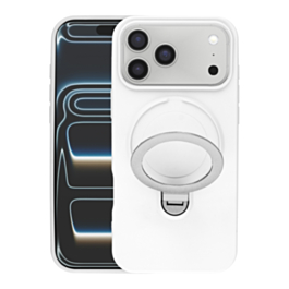 Pastel Case With MagSafe Kick Stand for iphone 17 Pro - White