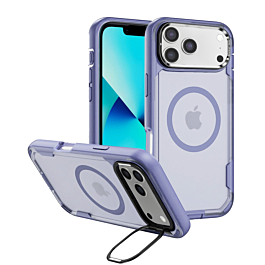 Matte Case with MagSafe and camera Kickstand for iphone 17 Pro - Purple