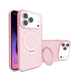 Matte Case with MagSafe Kickstand for iphone 17 Pro - Pink