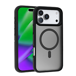 Matte Bi Color Case with MagSafe for iphone 17 Pro - Black