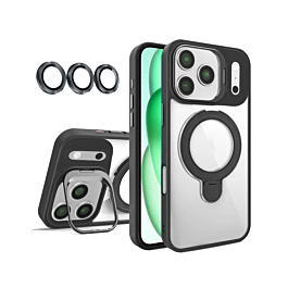 Gloss Case with Dual Kickstand for iphone 17 Pro - Black