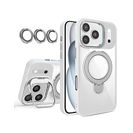 Gloss Case with Dual Kickstand for iphone 17 Pro - White