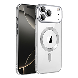 Shiny Case With MagSafe for iphone 17 Pro - Silver