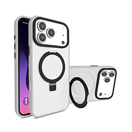 Matte Case with Magsafe Kickstand for iphone 17 Pro Max - White