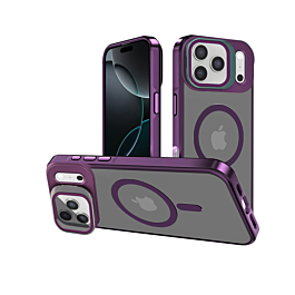 Matte Case with Camera Kickstand for iphone 17 Pro Max - Purple
